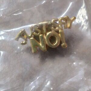 "Just Say NO" Tac Pin * still in plastic